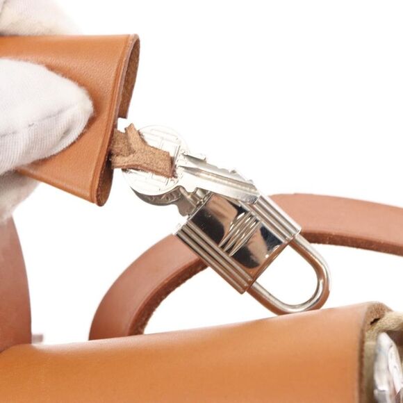 Hermes Herbag A Dos Backpack Toile Beige Canvas Backpack Bag (Pre-Owned)
